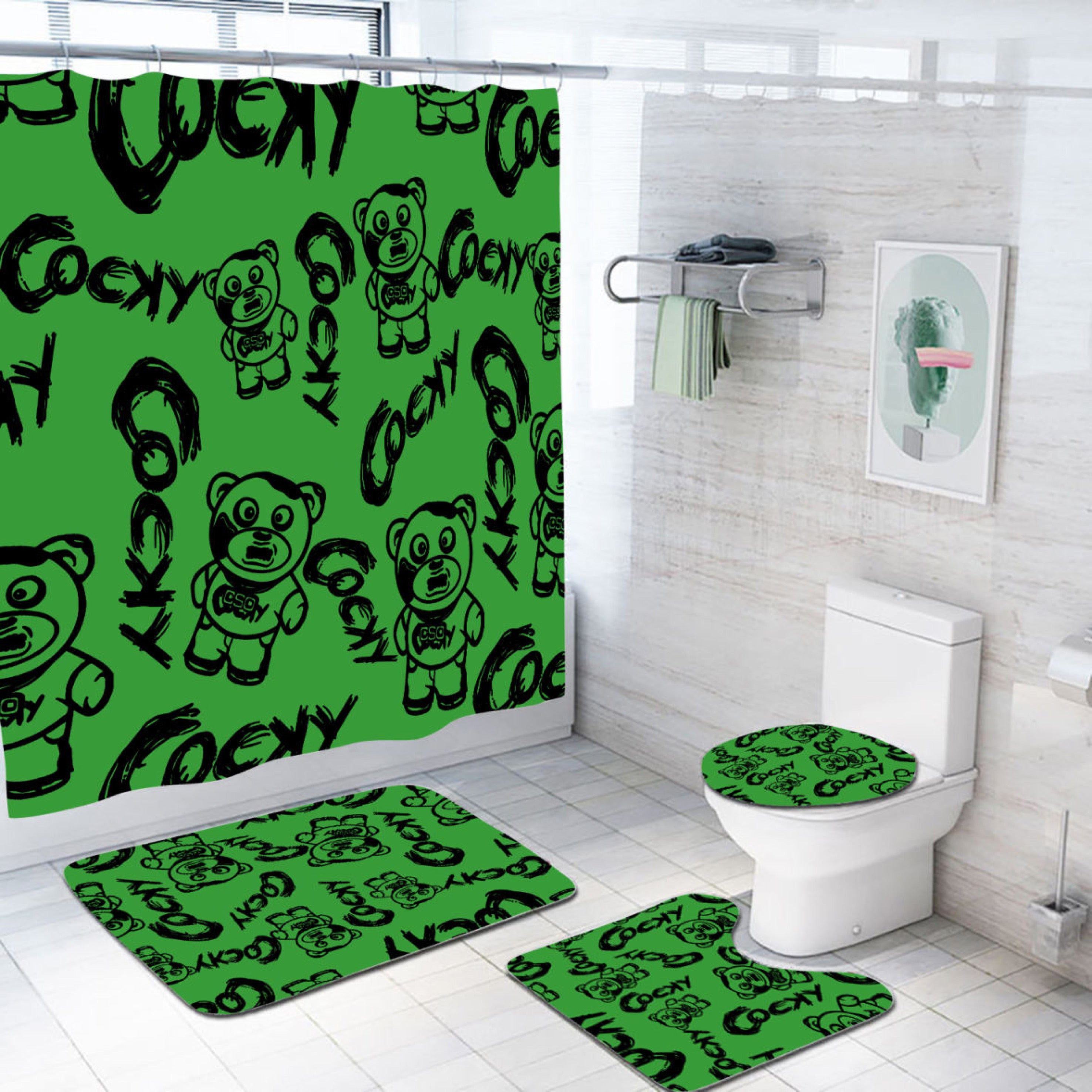 COCKY BEDDING AND BATHROOM SET (PRE ORDER ONLY)