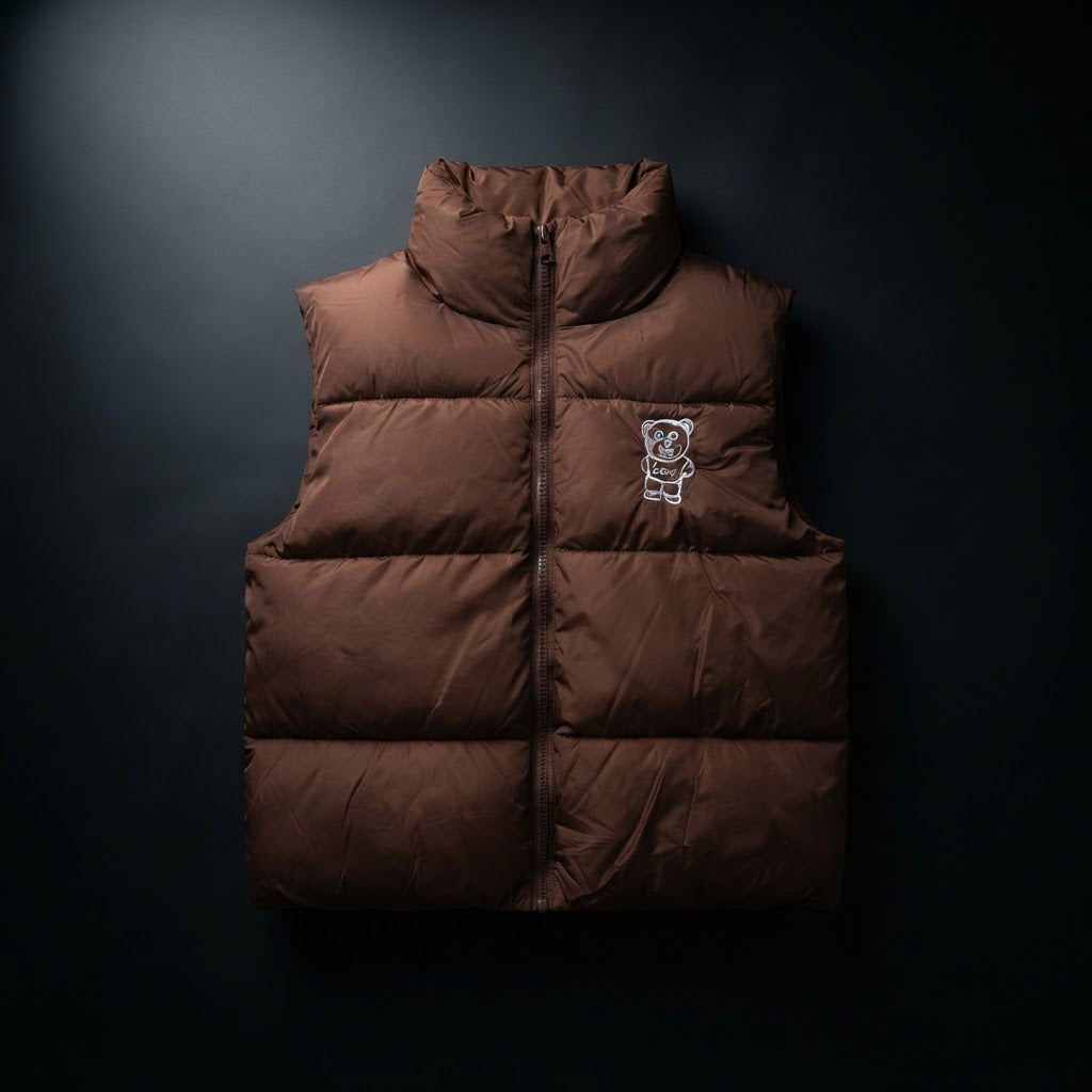 ON THE EDGE CROPPED BUBBLE VEST