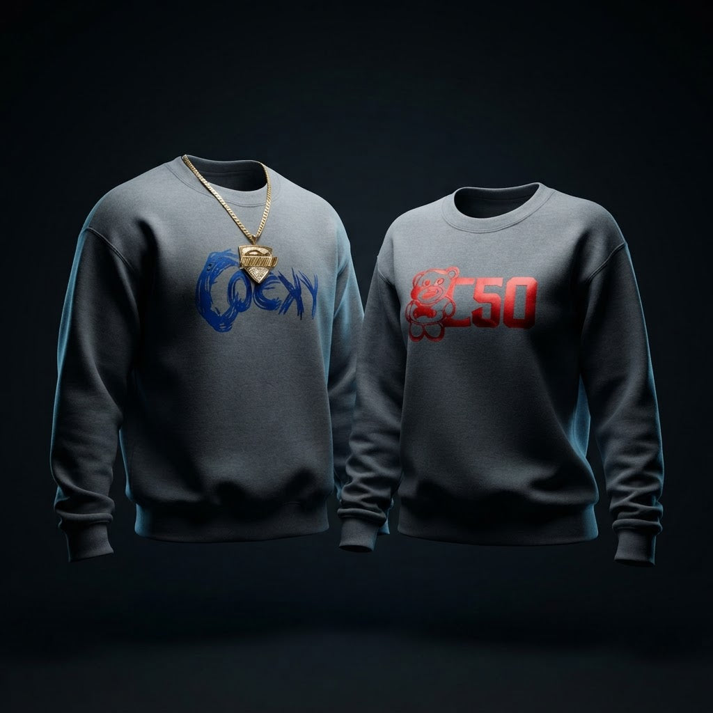 COCKY EMBROIDERED SWEATSHIRT
