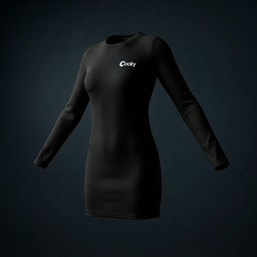 Cocky Essential Ribbed Mini Dress