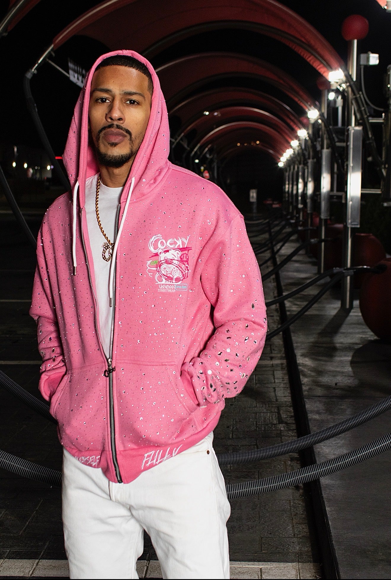 Cocky Icy Drip Zip Up Hoodie