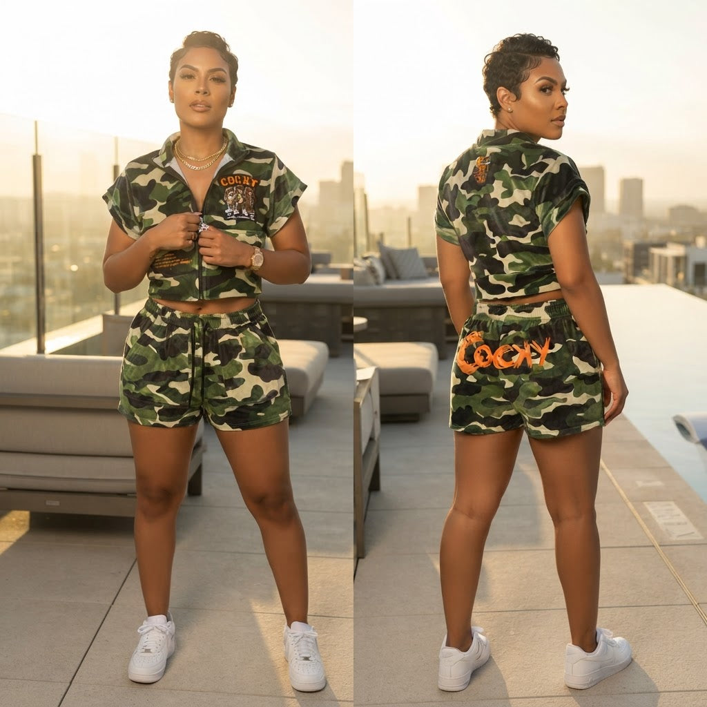HOTTIE MELTDOWN SHORTS SET