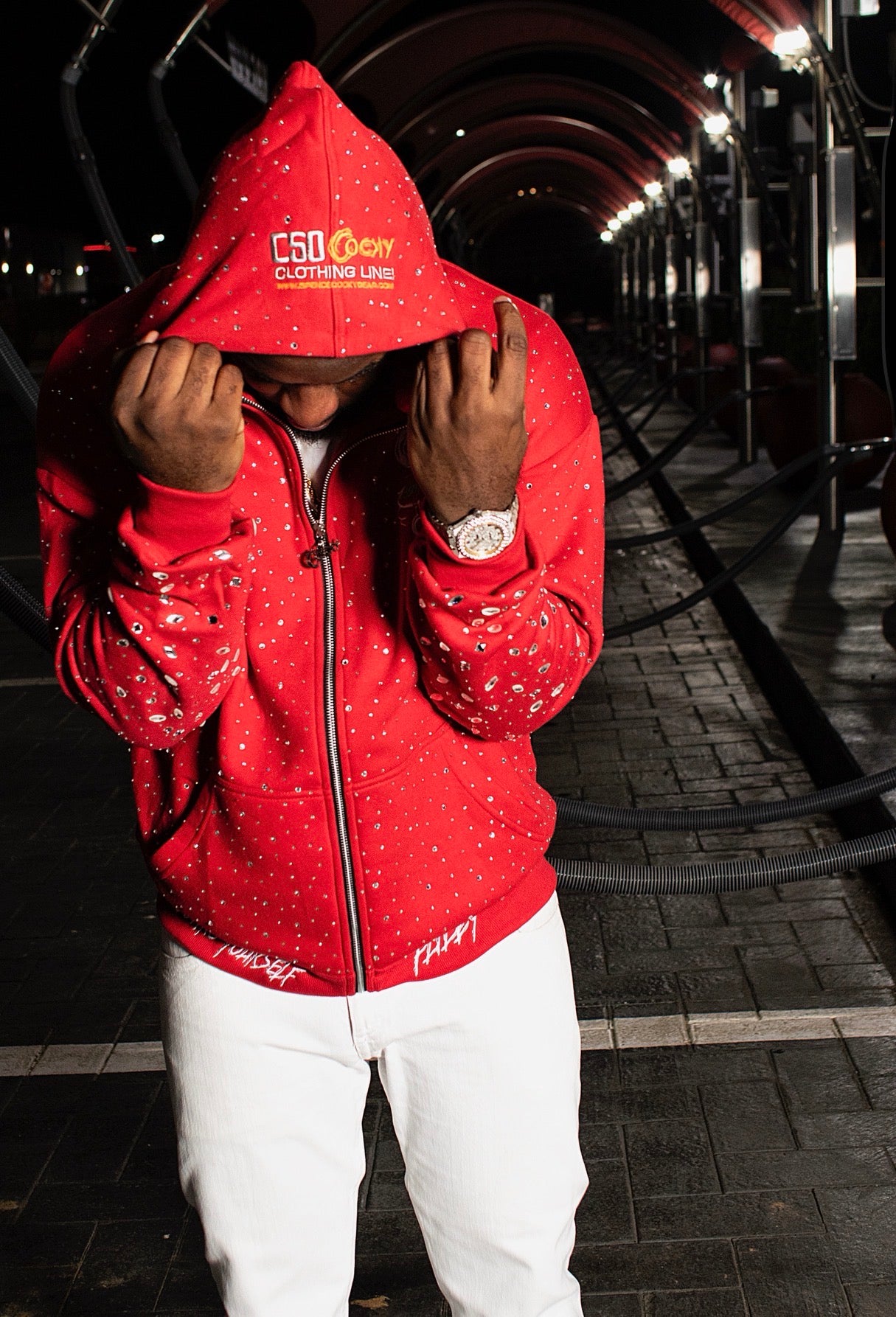 Cocky Icy Drip Zip Up Hoodie