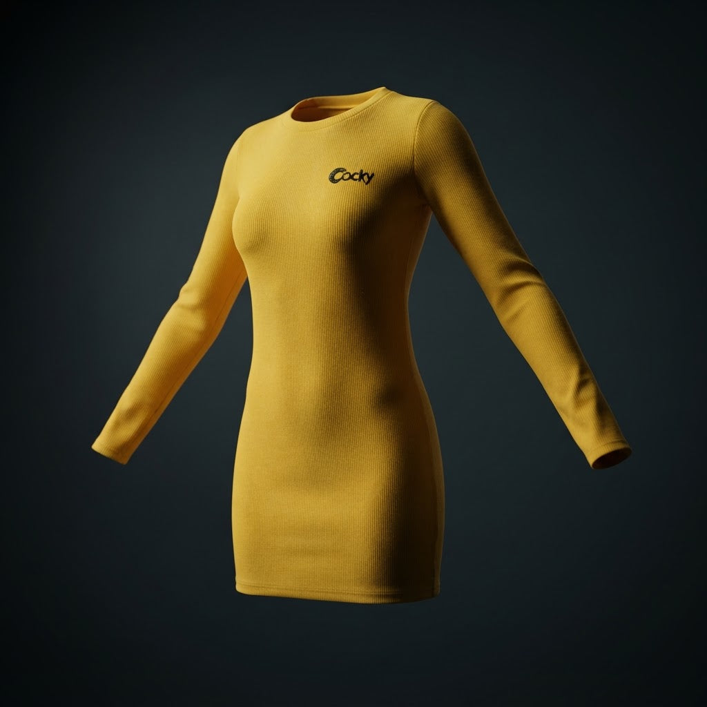 Cocky Essential Ribbed Mini Dress