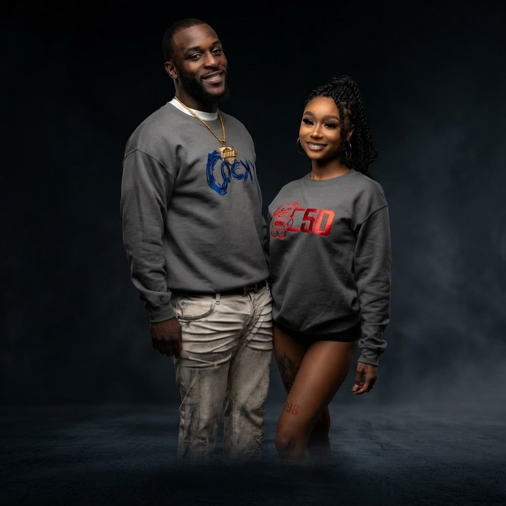COCKY EMBROIDERED SWEATSHIRT