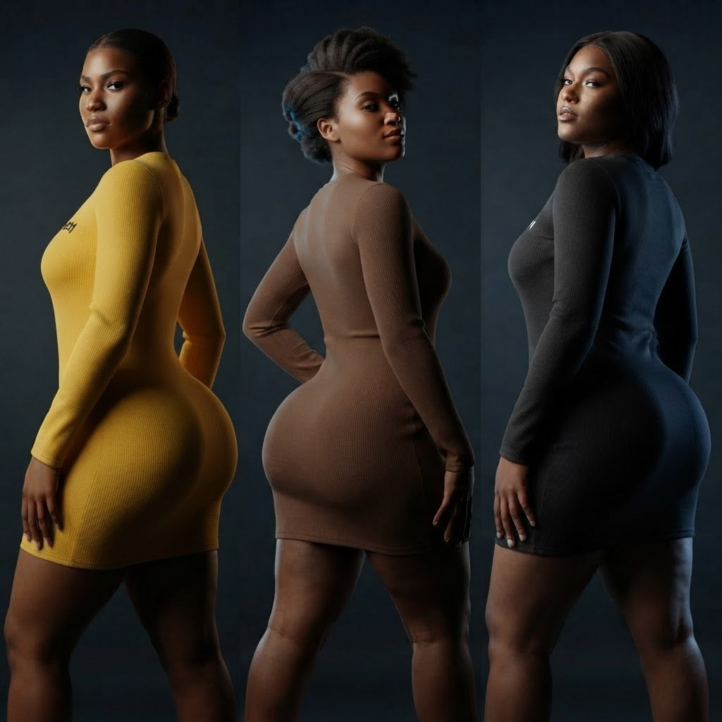 Cocky Essential Ribbed Mini Dress