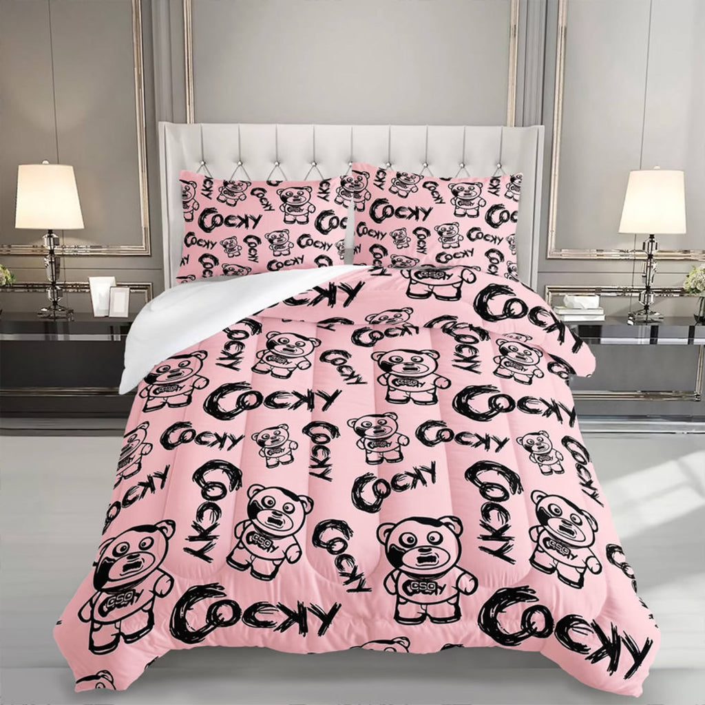 COCKY BEDDING AND BATHROOM SET (PRE ORDER ONLY)